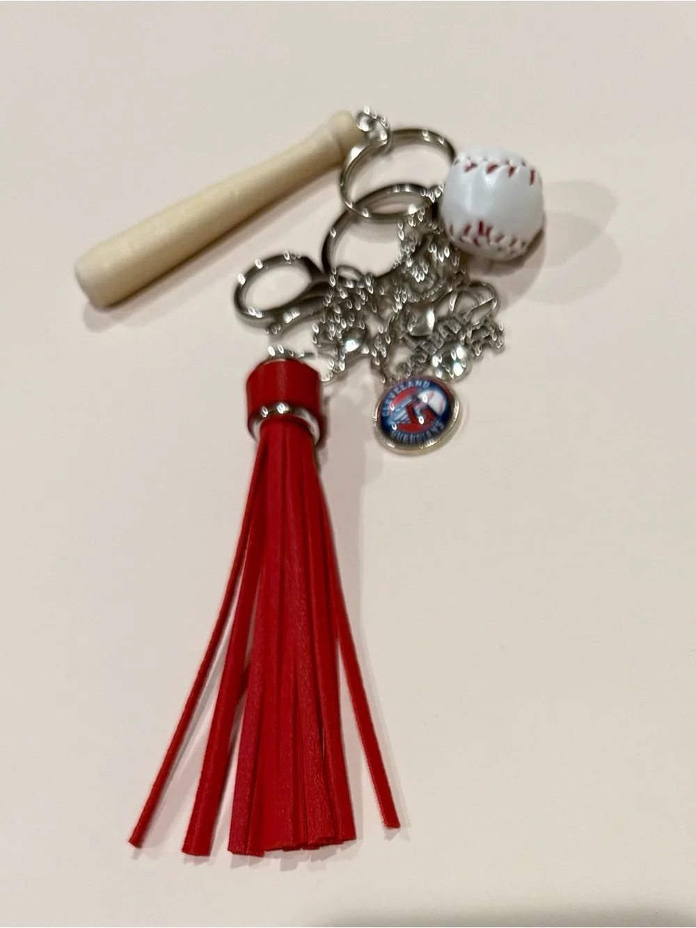 Cleveland Guardians Hanging Charm Keychain